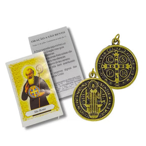 Medalhas com Orações São Bento e Nossa Senhora das Graças – 2,5 – 12415